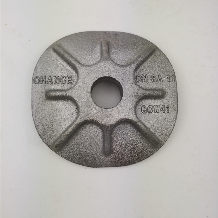 Nodular cast iron zinc-plated pieces